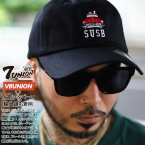 7union キャップ メンズ 春夏秋冬用 黒 セブンユニオン 帽子 cap ローキャップ 浅め ベースボールキャップ おしゃれ 7USB 車 CUBA キュー