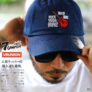 7union キャップ メンズ 春夏秋冬用 全2色 セブンユニオン 帽子 cap ローキャップ 浅め ベースボールキャップ おしゃれ 7USB ギター ビー