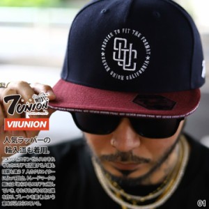 7union キャップ メンズ 全2色 セブンユニオン 帽子 cap 深め フラットバイザー スナップバックキャップ おしゃれ 切り替え バイカラー 