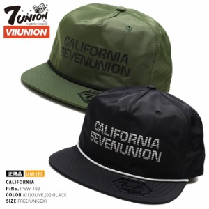 7union キャップ メンズ レディース 春夏秋冬用 オリーブ/黒 セブンユニオン 公式 帽子 cap 深め スナップバックキャップ ダッドキャップ