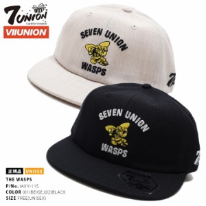 7union キャップ メンズ レディース 春夏秋冬用 ベージュ/黒 セブンユニオン 公式 帽子 cap 深め スナップバックキャップ おしゃれ カレ