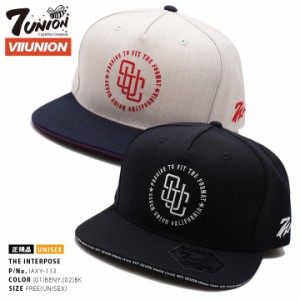 7union キャップ メンズ レディース 春夏秋冬用 ベージュ/黒 セブンユニオン 公式 帽子 cap 深め スナップバックキャップ おしゃれ かっ