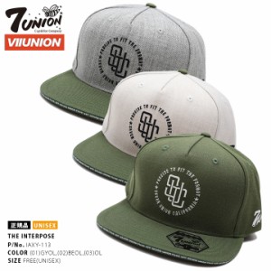 7union キャップ メンズ レディース 春夏秋冬用 グレー/ベージュ/オリーブ セブンユニオン 公式 帽子 cap 深め スナップバックキャップ 