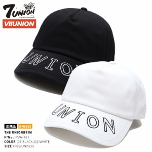 ラッパー輪入道着用 7union キャップ メンズ レディース 春夏秋冬用 黒/白 セブンユニオン 公式 帽子 cap ローキャップ 浅め ベースボー