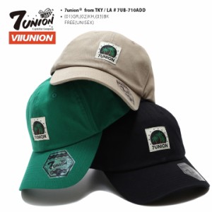 7union キャップ メンズ レディース 春夏秋冬用 全3色 セブンユニオン 公式 帽子 cap ローキャップ 浅め ベースボールキャップ おしゃれ 