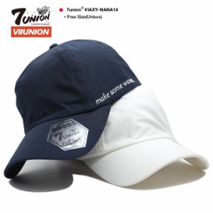 7union キャップ メンズ レディース 春夏秋冬用 紺/白 セブンユニオン 公式 帽子 cap ローキャップ 浅め ベースボールキャップ ナイロン 