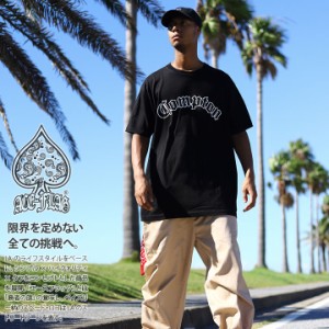 ACE FLAG 上下セット 半袖 Tシャツ チノパン ロングパンツ セットアップ メンズ 黒 大きいサイズ エースフラッグ おしゃれ Compton コン