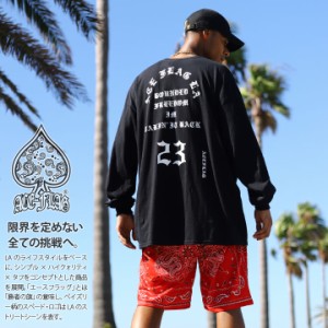 ACE FLAG 上下セット 長袖 ブランド Tシャツ ロンT ハーフパンツ 上下 メンズ 春秋冬用 黒 大きいサイズ エースフラッグ セットアップ b