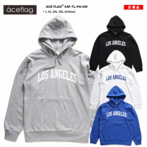 ACE FLAG パーカー ブランド Los Angeles ロサンゼルス LA ロゴ フーディ 長袖 スウェット メンズ 春秋冬用 全4色 大きいサイズ エースフ