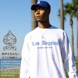 ACEFLAG ロンT メンズ 全3色 大きいサイズ エースフラッグ Tシャツ 長袖 おしゃれ シンプル 西海岸 Los Angeles ロサンゼルス ギャング 