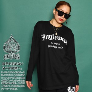 ACEFLAG ロンT レディース 白/黒 大きいサイズ エースフラッグ Tシャツ 長袖 かわいい キュート シンプル Inglewood イングルウッド ロサ