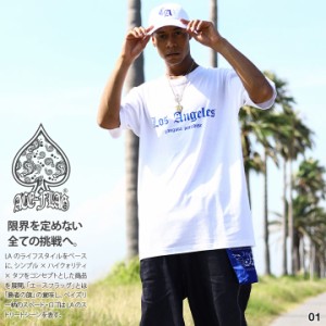 ACE FLAG 上下セット 半袖 Tシャツ デニム ハーフパンツ 上下 全3種 大きいサイズ エースフラッグ セットアップ LA ビッグシルエット Los