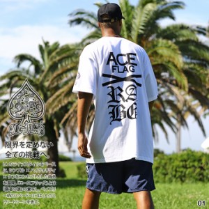 ACE FLAG 上下セット 半袖 Tシャツ ハーフパンツ メンズ 全4色 大きいサイズ エースフラッグ セットアップ ビッグシルエット C/S ペイズ