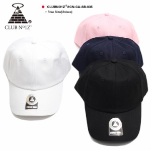 CLUB NO1Z キャップ メンズ レディース 春夏秋冬用 紺 クラブノイズ 帽子 cap ロ浅め おしゃれ 無地 シンプル ミニマル モノトーン b系 