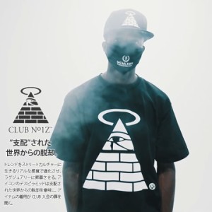 CLUB NO1Z Tシャツ 半袖 メンズ レディース 白 黒 大きいサイズ クラブノイズ おしゃれ シンプル ビッグシルエット ブランドロゴ ピラミ