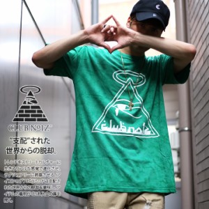 CLUB NO1Z Tシャツ 半袖 メンズ レディース 緑 大きいサイズ ビッグシルエット クラブノイズ タイダイ ピラミッド b系 ヒップホップ スト