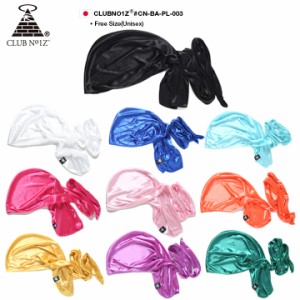 CLUB NO1Z ドゥーラグ 全10色 クラブノイズ Du-Rag タイダウンキャップ ストッキング キャップ スパンデックス シンプル 無地 ダンス 衣