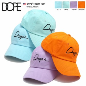 DOPE キャップ ローキャップ メンズ レディース 春夏秋冬用 全3色 ドープ 帽子 cap 浅め ベースボールキャップ おしゃれ かっこいい 定番