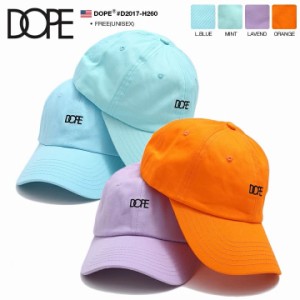 DOPE キャップ ローキャップ メンズ レディース 春夏秋冬用 全3色 ドープ 帽子 cap 浅め ベースボールキャップ おしゃれ かっこいい 定番