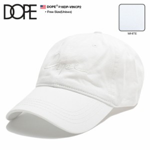 DOPE キャップ メンズ レディース 春夏秋冬用 白 ドープ 帽子 cap ローキャップ 浅め ベースボールキャップ おしゃれ かっこいい ロゴ 刺