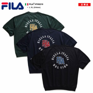 FILA Tシャツ 半袖 メンズ 春夏用 全3色 大きいサイズ フィラ おしゃれ かっこいい シンプル 刺繍 韓流 西海岸系 袖ロゴ ステンシル オー