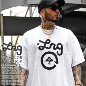 LRG Tシャツ 半袖 メンズ 全3色 大きいサイズ エルアールジー おしゃれ かっこいい シンプル ビッグシルエット 英字 サークルロゴ 木 筆