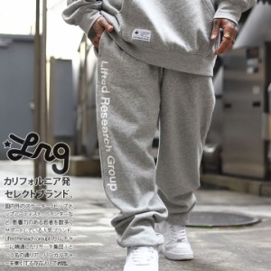 LRG スウェットパンツ 裏起毛 メンズ 春秋冬用 グレー/黒 大きいサイズ エルアールジー スウェット ロングパンツ ゆったり パンツ おしゃ