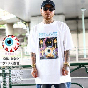 MISHKA Tシャツ 半袖 メンズ 白 黒 ホワイト ブラック 大きいサイズ ミシカ おしゃれ 派手 ヘヴィメタ ロック グラデーション キープウォ