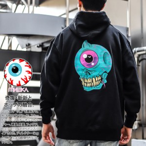 MISHKA パーカー スケボー 長袖 スウェット 裏パイル トップス メンズ 黒 大きいサイズ ミシカ フードパーカー おしゃれ サイコサイモン 