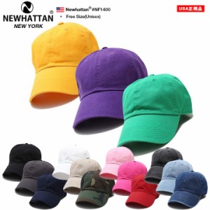 NEWHATTAN キャップ 帽子 メンズ レディース 無地 ローキャップ ボールキャップ cap ぼうし シンプル ミリタリー ゴールドバックル クラ