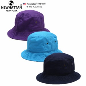 NEWHATTAN ハット メンズ レディース 春夏秋冬用 全3色 大きいサイズ ニューハッタン 帽子 hat バケットハット バケハ おしゃれ かっこい