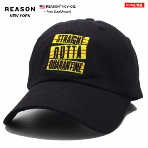 REASON キャップ メンズ レディース 春夏秋冬用 黒 リーズン 帽子 cap ローキャップ 浅め ベースボールキャップ おしゃれ かっこいい ソ