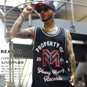 REASON × Young Money ノースリーブ メンズ 春夏用 黒/白 大きいサイズ リル ウェイン Lil Wayne ヤングマネー 限定 コラボ 公式 リーズ