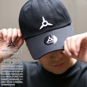 VENT PANIQUE キャップ ローキャップ メンズ レディース 春夏秋冬用 黒 ベントパニクー 帽子 cap 浅め ベースボールキャップ 定番 ロゴ 