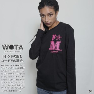 ドエム 公式 ロンT ストリート メンズ レディース おもしろ Tシャツ 長袖 ロンティ トップス 春秋冬用 黒 大きいサイズ 和柄 ドM ロゴ ヲ