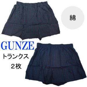 グンゼ トランクス2枚セット メンズ 下着 GUNZE 送料無料