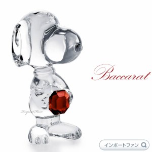 バカラ スヌーピー レッドオクトゴン クリア クリスタル 2814009 Baccarat Snoopy Red octagon Clear ギフト プレゼント 