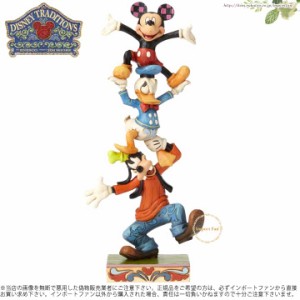 ジムショア グーフィー ドナルド ミッキーがツリーになった フィギュア 4055412 Teetering Tower Goofy, Donald, and Mickey Figurine Ji