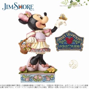 ジムショア イースターエッグを持ったミニー ディズニー ミニーマウス 4059743 Easter Minnie Disney Traditions Jim Shore □
