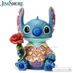 ジムショア スティッチ バレンタイン バラ 花 リロ＆スティッチ ディズニートラディション 6013075 JIM SHORE Disney Traditions Stitch 