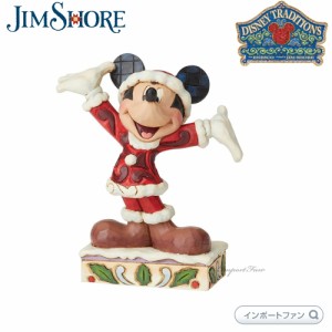 ジムショア ミッキー クリスマス パーソナリティ サンタクロース 6002842 Mickey Christmas Personality Jim Shore □