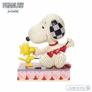 ジムショア スヌーピー＆ウッドストック ガーランド 6007937 Snoopy with Hearts Garland Jim Shore □