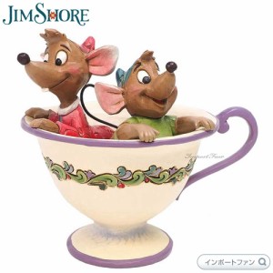 ジムショア ジャック＆ガス ティーカップ 鼠 ネズミ シンデレラ ディズニートラディション 置物 4016557 Jim Shore Disney Traditions ギ