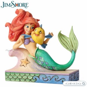 ジムショア アリエル＆フランダー リトル・マーメイド ディズニートラディション 置物 4054274 Jim Shore Disney Traditions Ariel with 