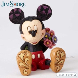 ジムショア ミッキー ウィズ フラワー ブーケ 花束 ディズニートラディション 置物 4054284 Jim Shore Disney Traditions Mini Mickey Mo