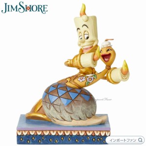 ジムショア ルミエール & フェザーダスター 美女と野獣 ディズニートラディション 置物 6002817 Jim Shore Disney Traditions Lumiere & 