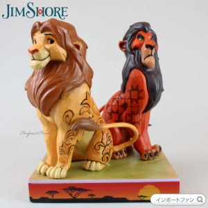 ジムショア シンバ ＆ スカー ライオンキング ディズニートラディション 置物 6010093 Jim Shore Disney Traditions Simba and Scar Prou