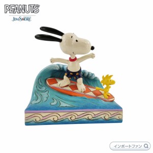 ジムショア スヌーピー＆ウッドストック サーフィン ピーナッツ 6010114 JSPEA Snoopy & Woodstock Surfi JimShore □