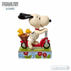 ジムショア スヌーピー＆ウッドストック スクーター ピーナッツ 6010122 Snoopy Riding Scooter JimShore 