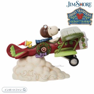 ジムショア スヌーピー＆ウッドストック フライング エース プレーン クリスマス 6010324 Jim Shore Snoopy Flying Ace Plane 